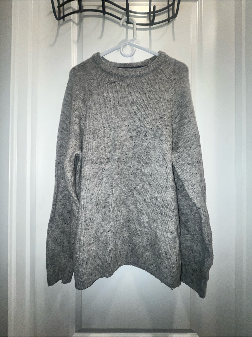 Faherty Wool blend men’s Crewneck Sweater in Grey